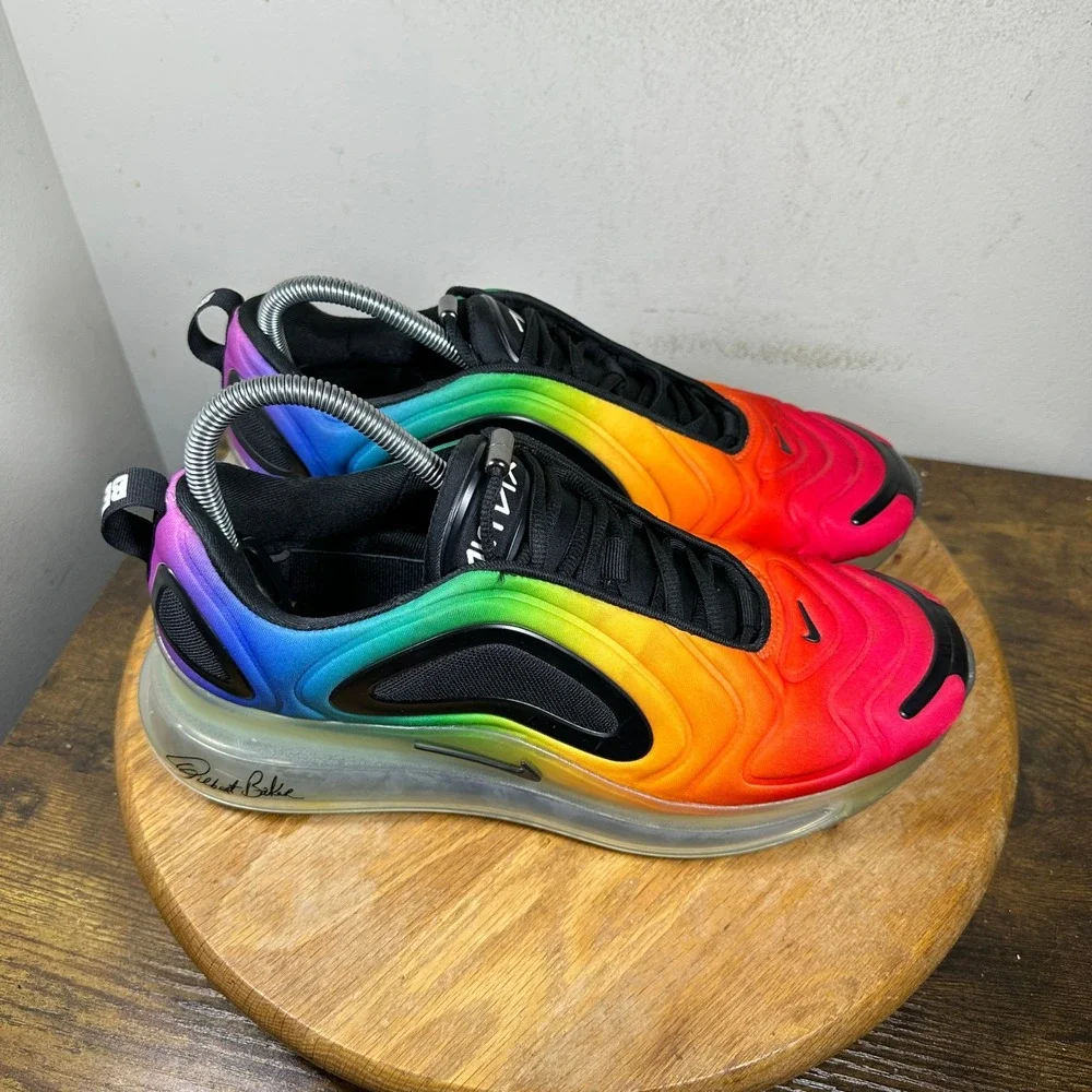 Nike Air Max 720 Be True Rainbow Multi Color CJ5472-900 Mens 9.5 Pride Sneakers